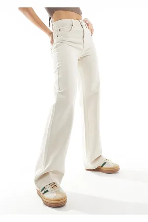 Stradivarius Wide leg dad jean in ecru