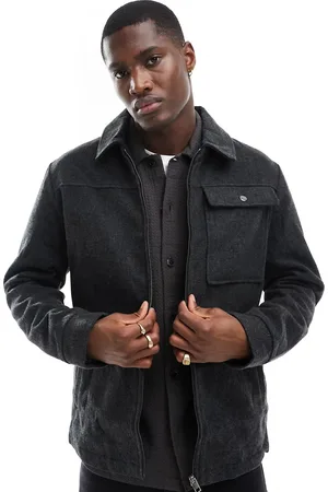 JACK & JONES Faux wool shacket in