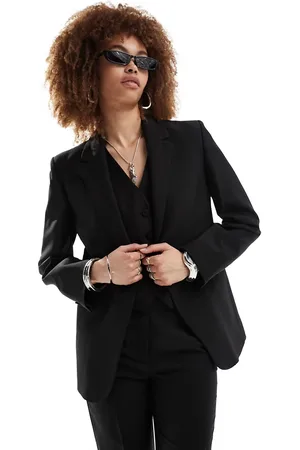 MANGO Wool blend co-ord blazer in