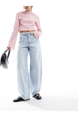 Stradivarius Balloon leg jean in light wash