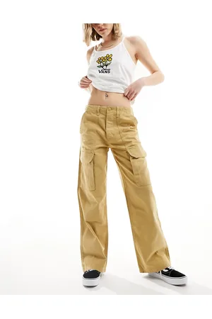 Vans Arroyo wide leg cargo trousers in tan
