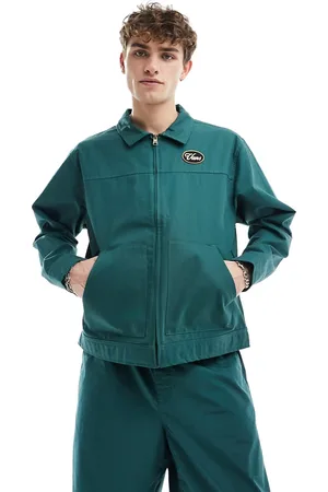 Vans Coyle cropped canvas jacket in dark