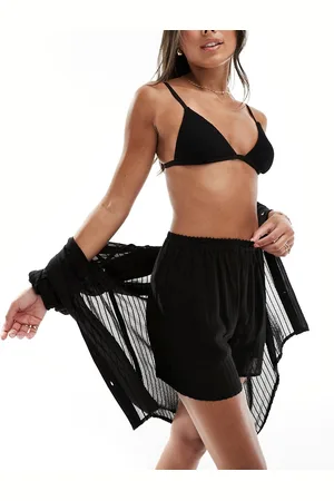 Esmée Esmee sheer striped beach short co-ord in