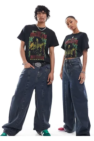Reclaimed Unisex loose fit jean in vintage mid