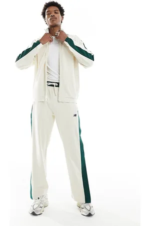 New Balance Sportswear Greatest Hits french terry popper trousers in beige