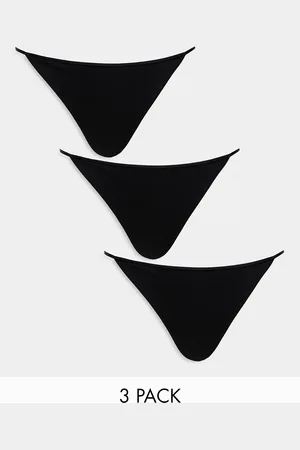 Monki 3 pack thongs in