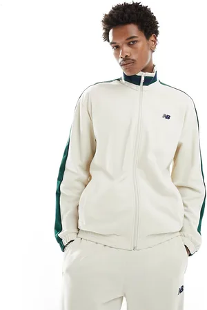 New Balance Sportswear Greatest Hits full zip jacket in beige