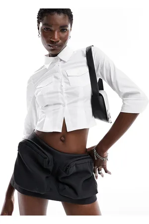 The Kript 90s fitted shrunken shirt in