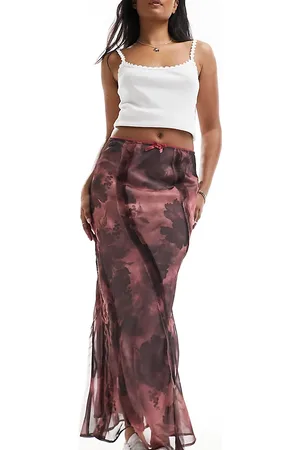 Reclaimed Maxi skirt in floral print