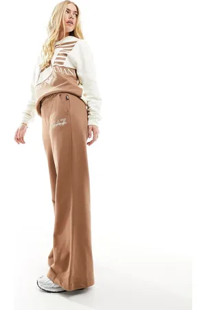 EA7 Armani logo wide leg sweat pants in CO-ORD