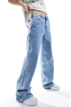 Tommy Hilfiger Clare high waisted wide leg jeans in light wash