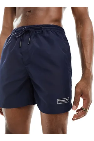 Marshall Artist Branded swim short in navy