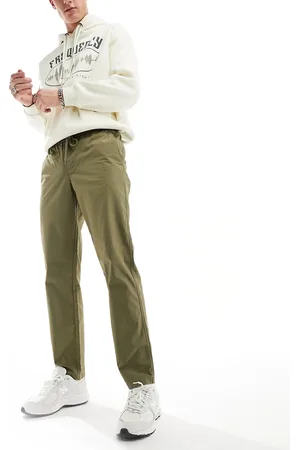 SELECTED Drawstring trouser in khaki