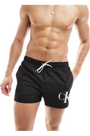 Calvin Klein Monogram short drawstring swim short in
