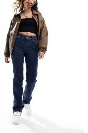 Weekday Twig straight leg stretch jeans in sapphire