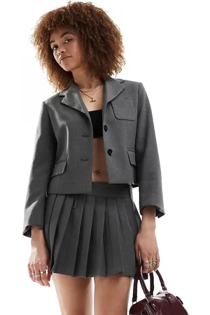 MANGO Front pocket co-ord blazer in