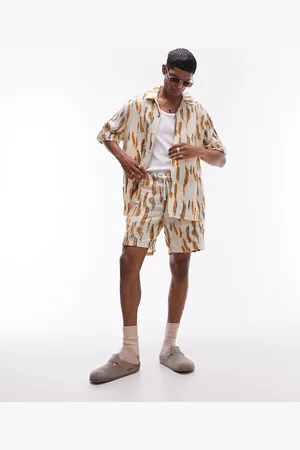 Topman Co-ord relaxed jacquard shorts