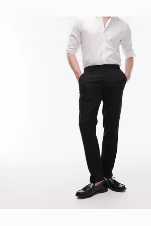 Topman Skinny textured suit trousers in
