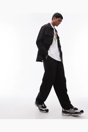Topman Pleat front straight leg jogger in
