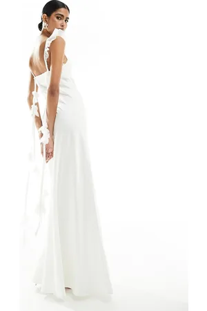 Forever New Bridal trailing rose maxi dress in ivory