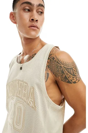 New Era Mesh tank in ecru