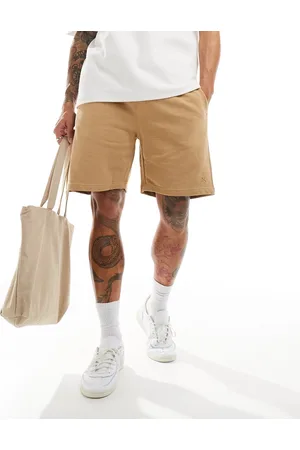 Pull&Bear Basic jersey short in tan