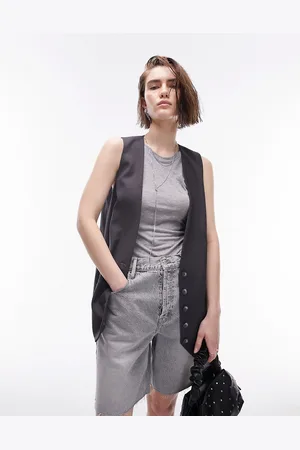 Topshop Longline waistcoat in