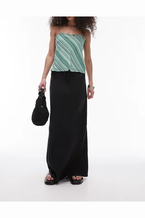 Topshop Casual Twill Drawstring Skirt in