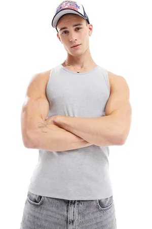 River Island Ribbed vest in marl