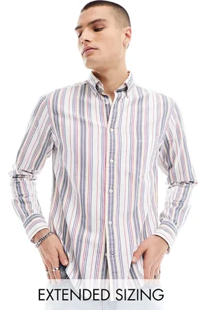 GANT Archive shield logo stripe oxford shirt in /multi