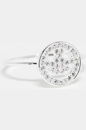 SEOL + GOLD Sterling smile face ring