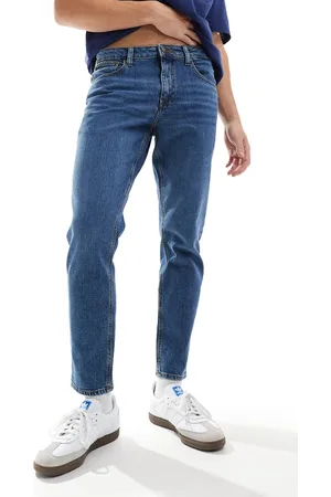 ASOS Stretch tapered jeans in dark wash