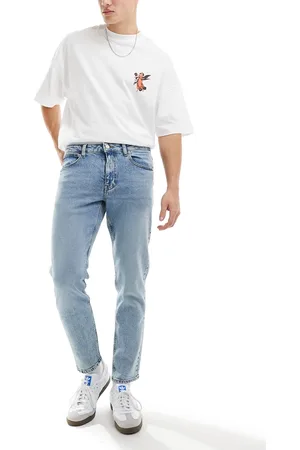 ASOS Stretch tapered jeans in light wash
