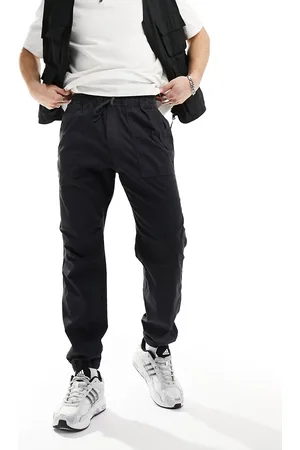 Abercrombie & Fitch Utility woven joggers in washed charcoal
