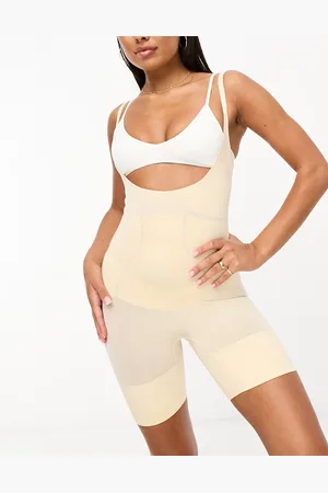 Dorina Absolute Sculpt high control open bust shaping bodysuit with short in beige