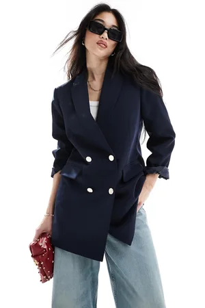 Stradivarius Oversized tailored blazer in