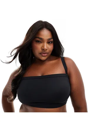 ASOS ASOS DESIGN Curve Maya mix and match square neck supportive bandeau bikini top in