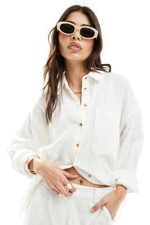 ASOS Oxford shirt in cheesecloth in