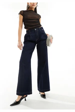 Stradivarius Wide leg jean in dark