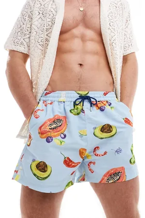 Paul Smith Paul Smith swim shorts in vegtable print with logo