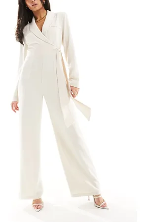 Pretty Lavish Tailored jumpsuit in cream