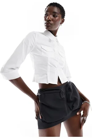 The Kript Micro mini cargo skirt with oversized pockets in