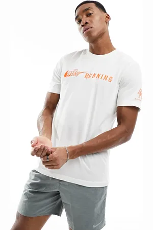 Nike Trail Dri-Fit graphic t-shirt in white