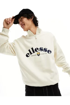 Ellesse Roane 1/2 Zip sweatshirt in off