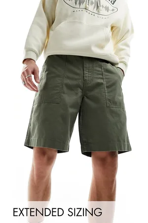 GANT Cotton/linen surplus utility shorts in mid
