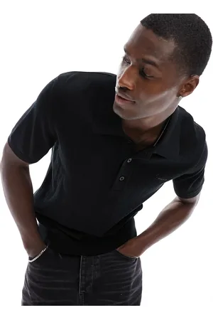 GANT Pointelle textured knit polo in