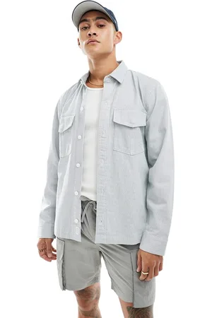 Hollister Workwear shacket in stripe