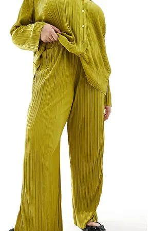 ONLY Exclusive plisse trouser co-ord in