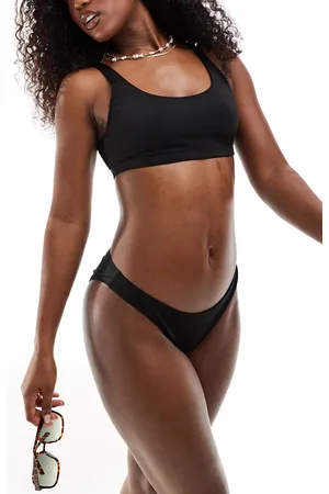Monki Scoop neck bikini top in