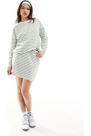 VERO MODA Jersey mini skirt co-ord in stripe